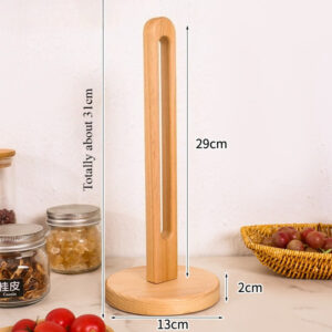 Portarrollos de Cocina de Madera de Pie - Universal y Elegante
