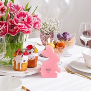 Set de 5 Moldes de Silicona Conejo Pascua para Velas y Jabones