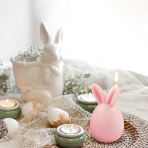 Pack 2 Moldes Silicona 3D Conejo de Pascua - Velas, Jabón y Dulces